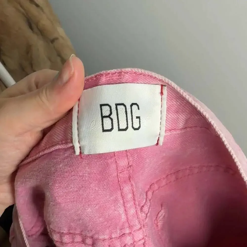 BDG Urban Outfitters Pink Acid Wash Denim Jeans Size 29 100% Cotton Women’s